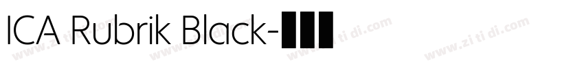 ICA Rubrik Black字体转换